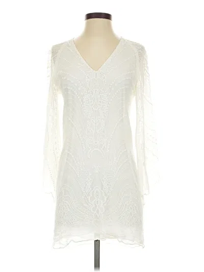 Pre-owned Lavender Brown Cocktail Dress In Ivory