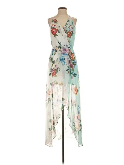 Pre-owned Lavender Brown Cocktail Dress In Ivory