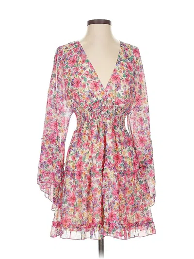 Pre-owned Lavender Brown Cocktail Dress In Pink