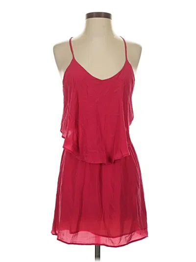 Pre-owned Lavender Brown Cocktail Dress In Red