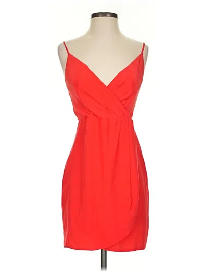 Pre-owned Lavender Brown Cocktail Dress In Red