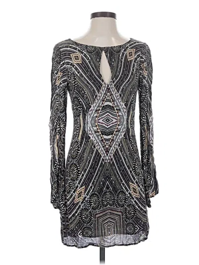 Pre-owned Lavender Brown Cocktail Dress In Silver