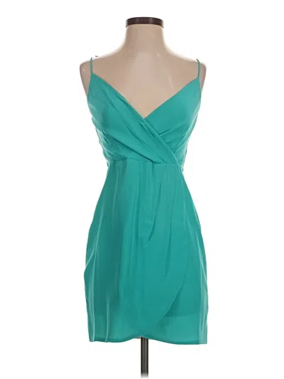 Pre-owned Lavender Brown Cocktail Dress In Teal