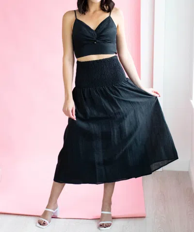 Lavender Brown Fiona Skirt In Black