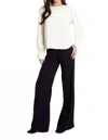 Lavender Brown Janelle Top In Cream In White