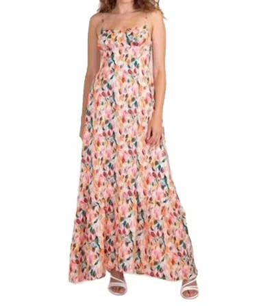Lavender Brown Juliana Dress In Orange In Pink