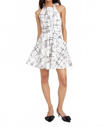 Lavender Brown Julie Mini Dress In Black/ivory In Multi