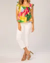 Lavender Brown Kyra Top In Pink/green Multi In Multi