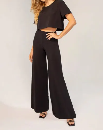 Lavender Brown Leona Pant In Black