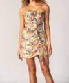Lavender Brown Liana Dress In Yellow/pink Multi