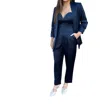 Lavender Brown Paulina Jumpsuit In Deep Ink Navy In Multi