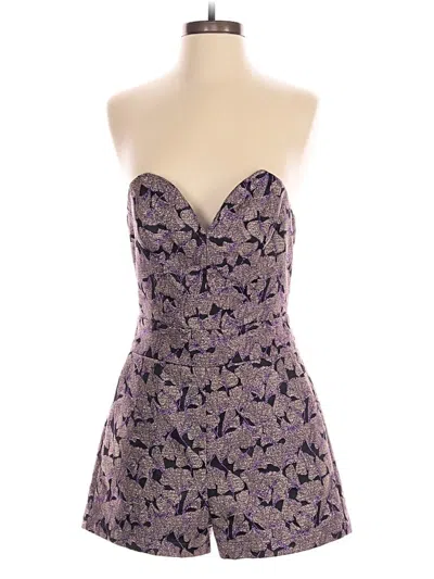Pre-owned Lavender Brown Romper In Purple
