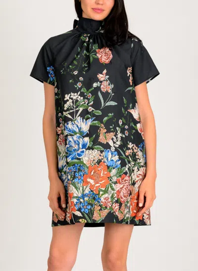 Lavender Brown Rory Dress In Black Multi