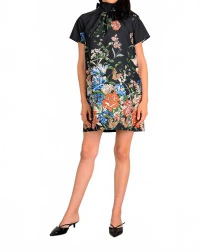 Lavender Brown Rory Dress In Multi In Black