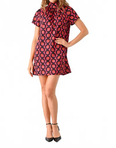 Lavender Brown Rory Dress In Red/pink