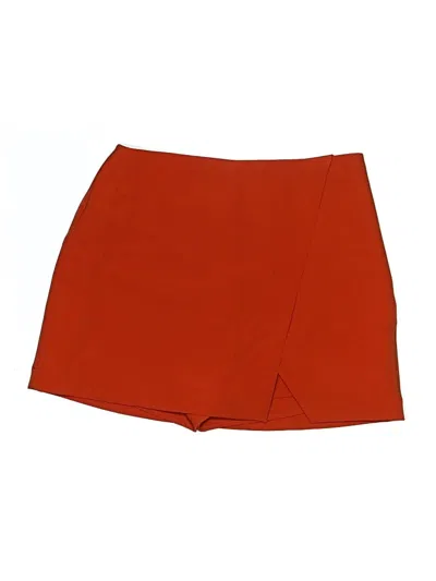 Pre-owned Lavender Brown Skort In Orange