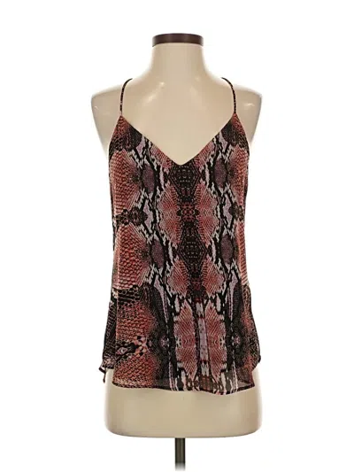 Pre-owned Lavender Brown Sleeveless Blouse In Brown