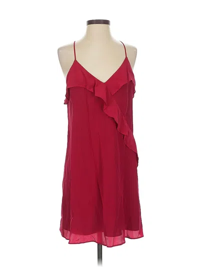 Pre-owned Lavender Brown Sleeveless Silk Top Burgundy Halter Neckline Tops