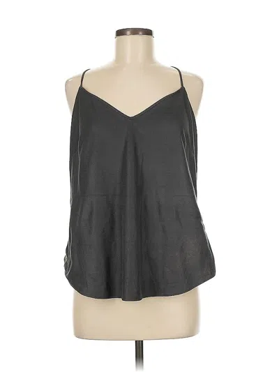 Pre-owned Lavender Brown Sleeveless Top Gray Halter Neckline Tops