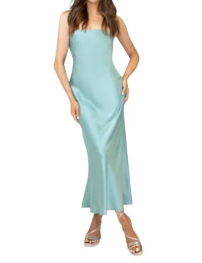 Lavender Brown Talia Dress In Mint Sage In Multi