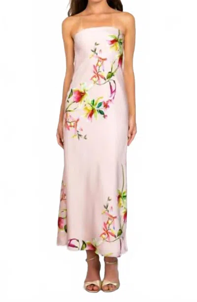Lavender Brown Talia Maxi Dress In Blush/pink Combo In Multi