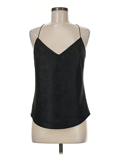 Pre-owned Lavender Brown Tank Top Black Halter Neckline Tops