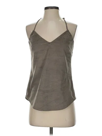 Pre-owned Lavender Brown Tank Top Gray Halter Neckline Tops