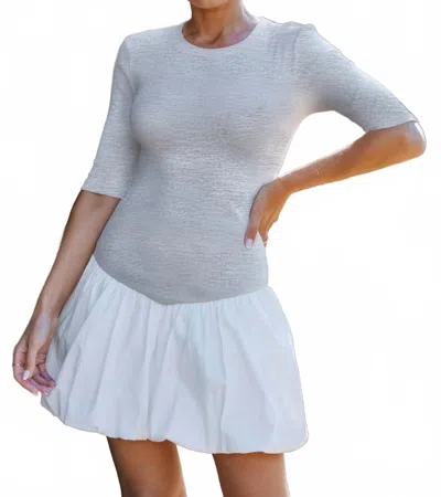 Lavender J Balloon Mini In White In Multi