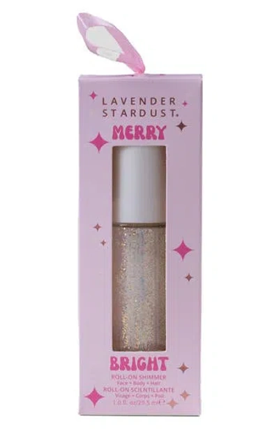 Lavender Stardust Coconut Merry Bright Roll-on Shimmer In White