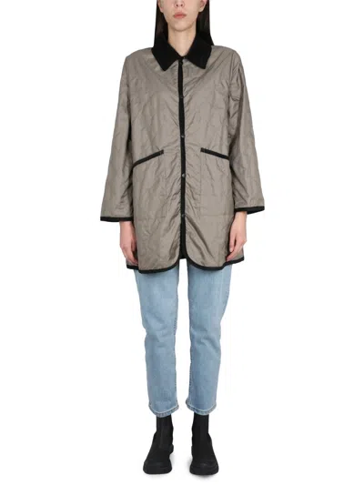 Lavenham Classic Velvet Contrast Lightweight Jacket In Dove
