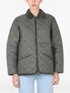 Lavenham Corduroy Quilted Jacket In Green