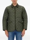 Lavenham Denham Quilted-pattern Jacket In Green
