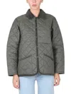 Lavenham Corduroy Quilted Jacket In Green