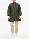Lavenham Mickfield Quilted-pattern Coat In Green