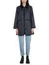 Lavenham Quilted Nylon Jacket With Velvet Collar In Black