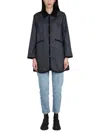 Lavenham Nylon With Velvet Contrast Collar Jacket In Black