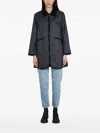 Lavenham Quilted-pattern Coat In Black
