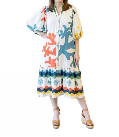 Lavi Angela Dress In Coral In Multi