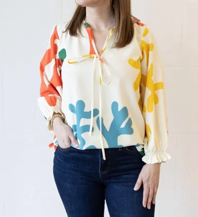 Lavi Beatriz Blouse In Coral