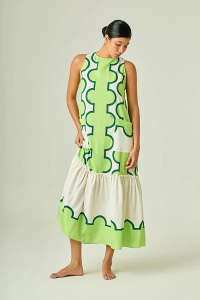 Lavi Catalina Midi Dress In Green