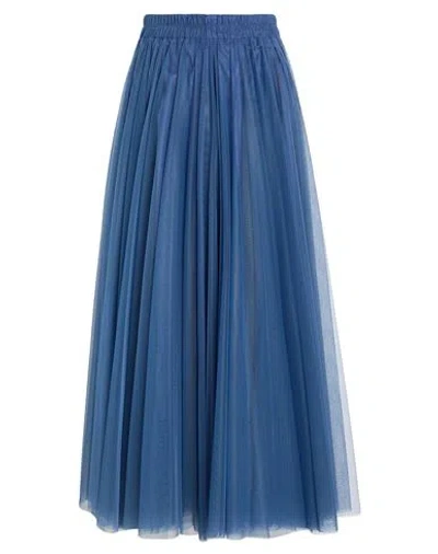 Lavi Couture Woman Midi Skirt Blue Size Xs Polyamide