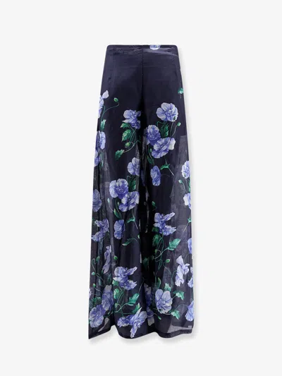 Lavi Frangipane Ramie Trousers In Blue