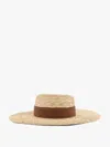 Lavi Rafia Hat With Band In Brown