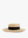 Lavi Rafia Hat With Band In Brown