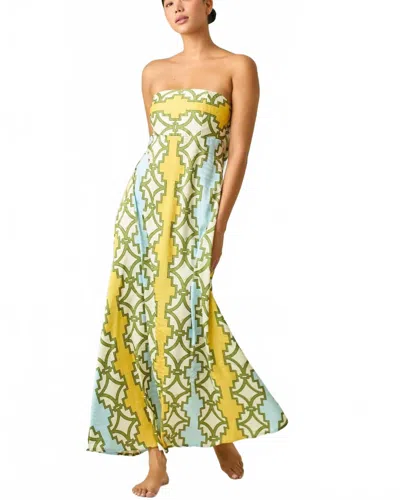 Lavi Roma Dress In Multi In Yellow