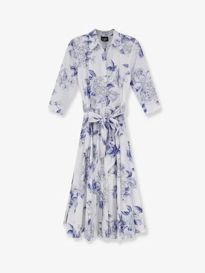 Lavi Spritz Cotton Chemisier Dress In White