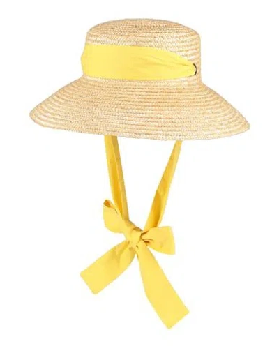 Lavi Woman Hat Yellow Size Onesize Straw In Yellow