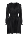 Lavi Woman Mini Dress Black Size M Viscose In Black