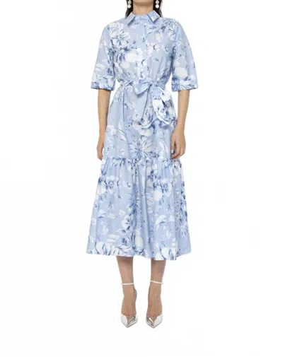 Lavi Zara Dress In Blue Floral