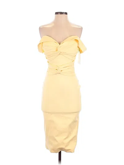 Lavish Alice Cocktail Dress In Yellow